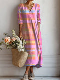 Relaxed Everyday Cotton Midi Dress Spring