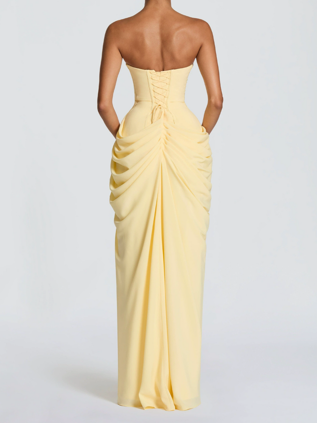 Elegant Flowy Maxi Evening Dress Summer Occasion Wear