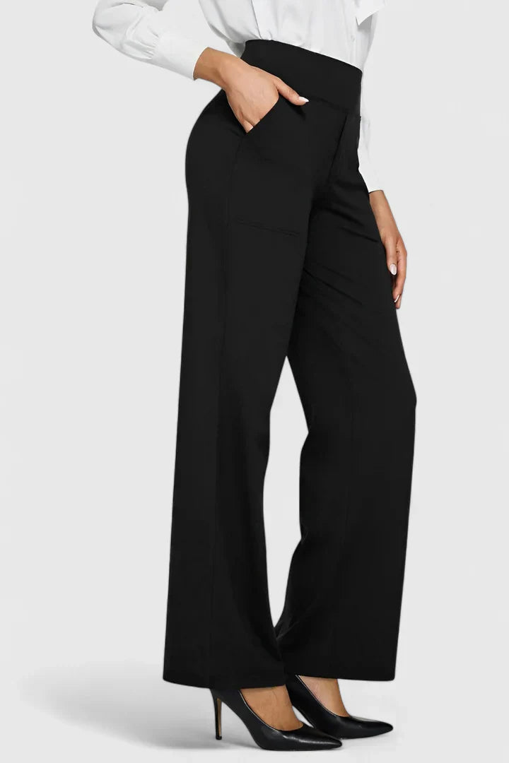 Relaxed Wide-Leg Linen Trousers for Summer