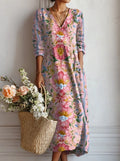 Relaxed Everyday Midi Dress Lightweight Summer Fit