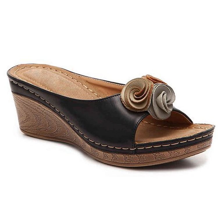 Relaxed Leather Orthopedic Women's Summer Sandal