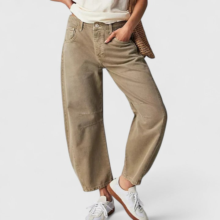 Relaxed Wide-Leg Trousers Lightweight Summer Fit